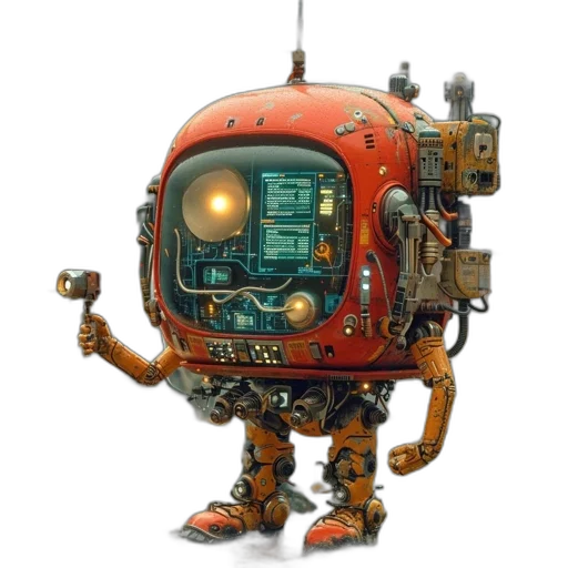 robot, animal, creature, concept art transparent PNG cut-out