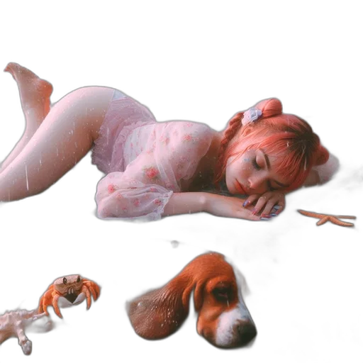 animal, creature, hair, dress transparent PNG cut-out