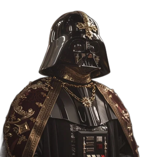 crown, staff, jacket, mask transparent PNG cut-out