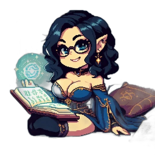 fantasy art, pixel art, concept art, comic book art transparent PNG cut-out