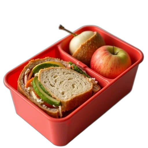 food, 3d render, back, side transparent PNG cut-out
