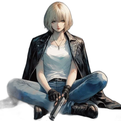 jacket, weapon, sword, staff transparent PNG cut-out