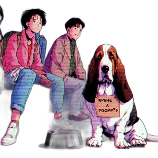 jacket, concept art, vaporwave, comic book art transparent PNG cut-out