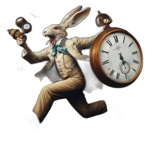 concept art, 3d render, rabbit, formal transparent PNG cut-out