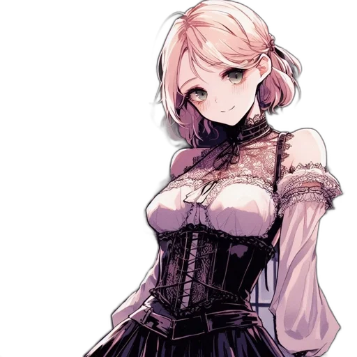 dress, staff, weapon, crown transparent PNG cut-out