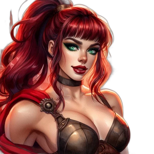 fantasy art, comic book art, concept art, photorealistic transparent PNG cut-out