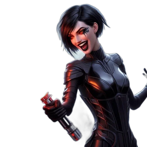 comic book art, concept art, cyberpunk, fantasy art transparent PNG cut-out