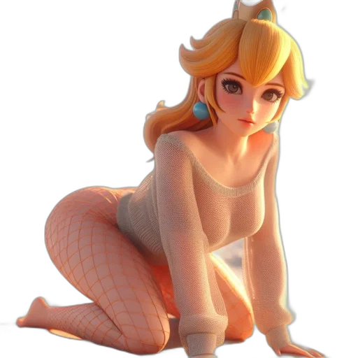 dress, creature, 3d render, concept art transparent PNG cut-out