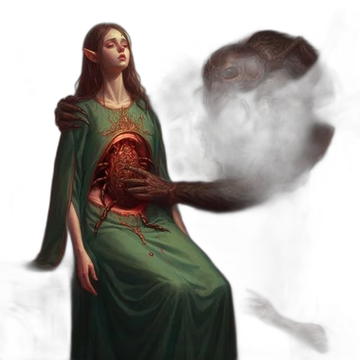 dress, creature, concept art, fantasy art transparent PNG cut-out