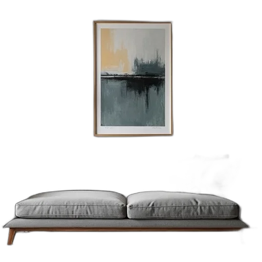 furniture, photorealistic, concept art, oil painting transparent PNG cut-out