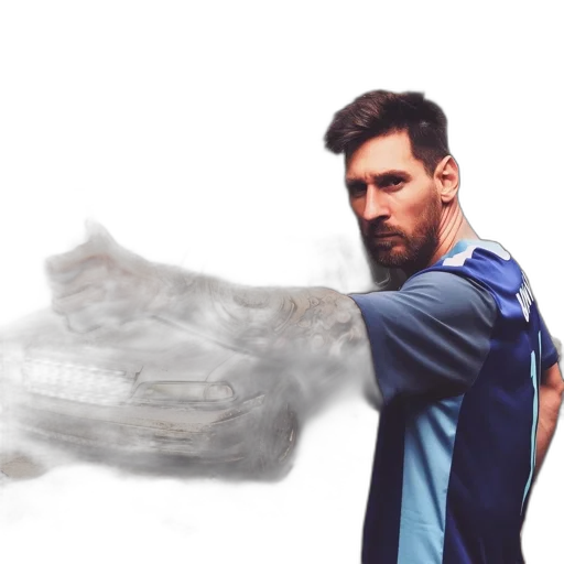 weapon, jacket, dragon, hair transparent PNG cut-out