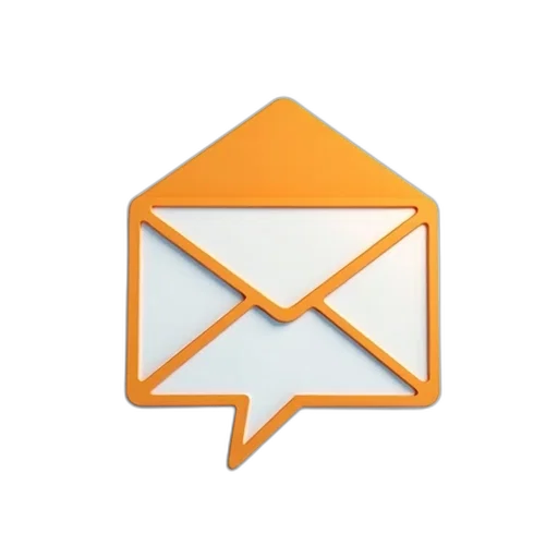 email, icon, line, speech transparent PNG cut-out