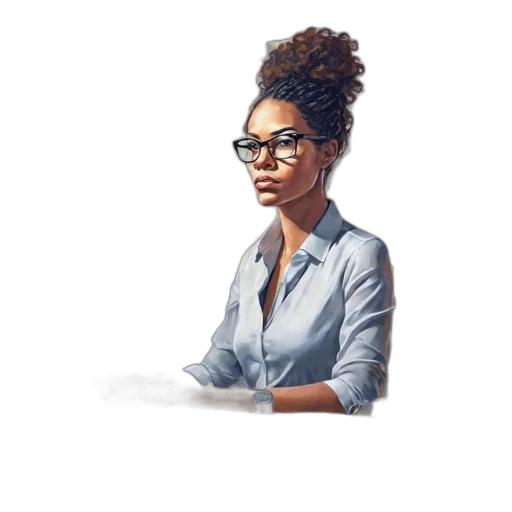 face, staff, jacket, concept art transparent PNG cut-out