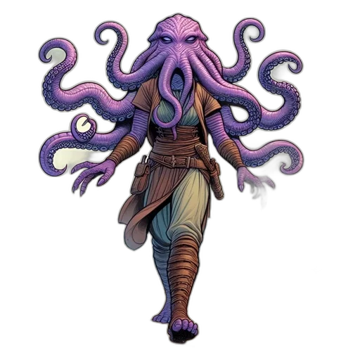 creature, staff, mask, concept art transparent PNG cut-out