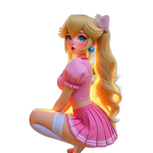 dress, 3d render, concept art, cartoon transparent PNG cut-out