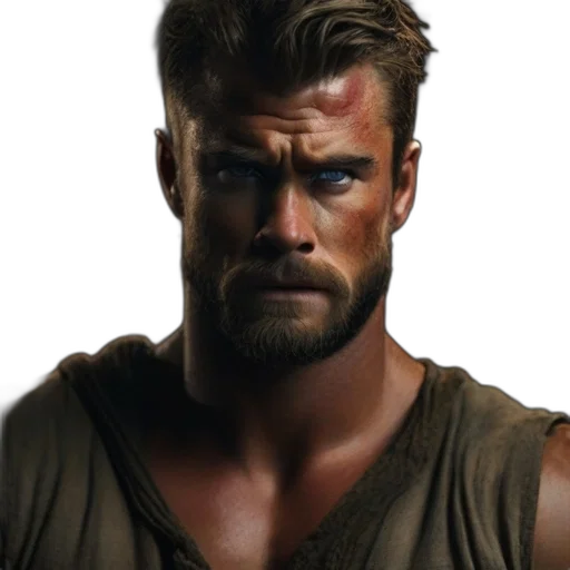 face, hair, photorealistic, comic book art transparent PNG cut-out