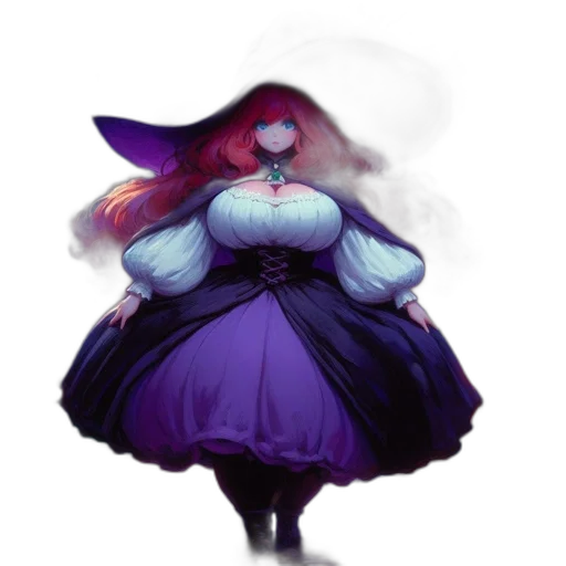 dress, hat, staff, mask transparent PNG cut-out