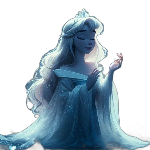 dress, crown, staff, face transparent PNG cut-out