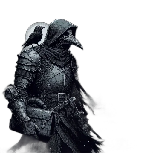 mask, sword, jacket, weapon transparent PNG cut-out