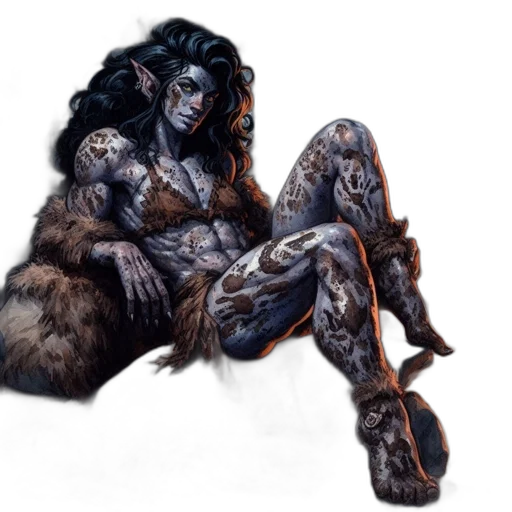 creature, fantasy art, concept art, comic book art transparent PNG cut-out