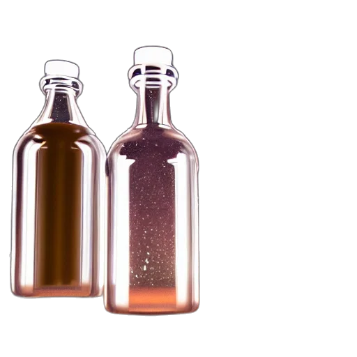bottle, milkyway, glass, unreal transparent PNG cut-out