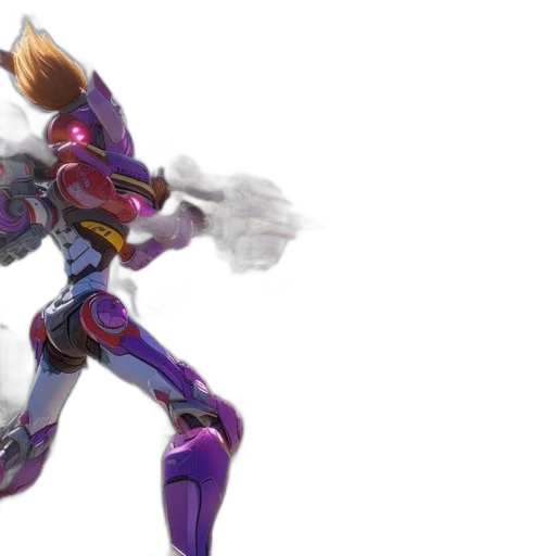 robot, weapon, concept art, 3d render transparent PNG cut-out
