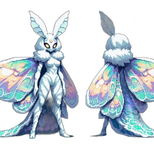 creature, concept art, fantasy art, pixel art transparent PNG cut-out