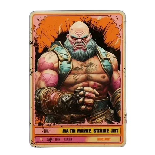 comic book art, concept art, fantasy art, trading transparent PNG cut-out
