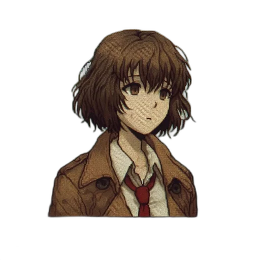 jacket, face, staff, hair transparent PNG cut-out