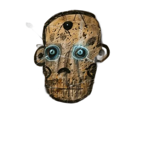 mask, face, robot, creature transparent PNG cut-out