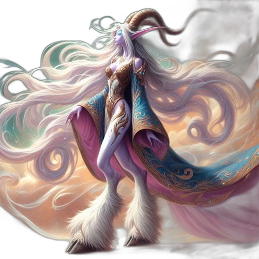 dragon, hair, dress, creature transparent PNG cut-out