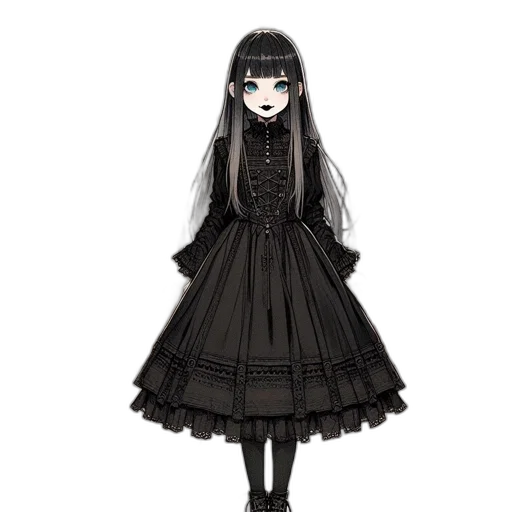 dress, creature, staff, mask transparent PNG cut-out