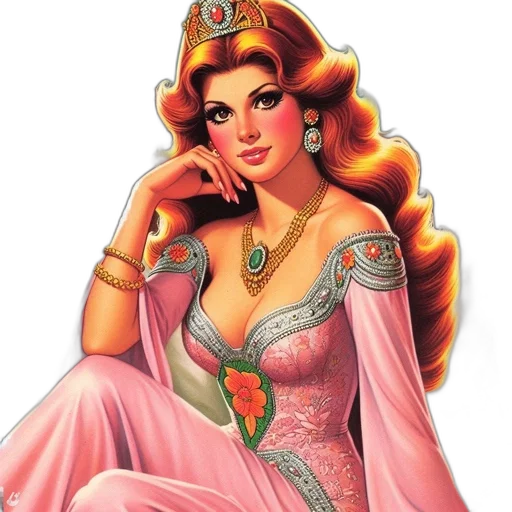 crown, jewelry, dress, fantasy art transparent PNG cut-out