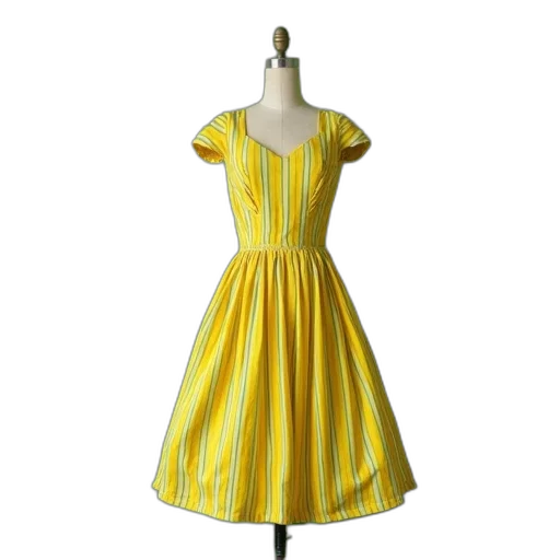 dress, 3d render, picture, 1960s transparent PNG cut-out