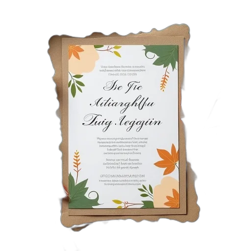 simple, modern, fall, wedding transparent PNG cut-out