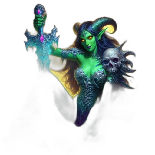 creature, staff, dragon, concept art transparent PNG cut-out