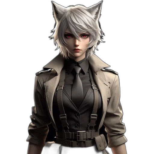 staff, jacket, concept art, 3d render transparent PNG cut-out