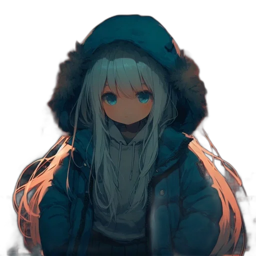 jacket, face, hat, robot transparent PNG cut-out