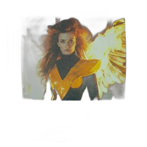 dragon, staff, jacket, hair transparent PNG cut-out