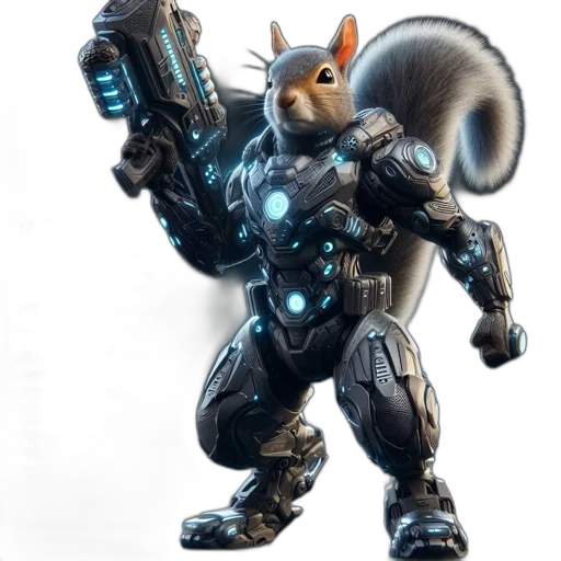 animal, robot, weapon, staff transparent PNG cut-out