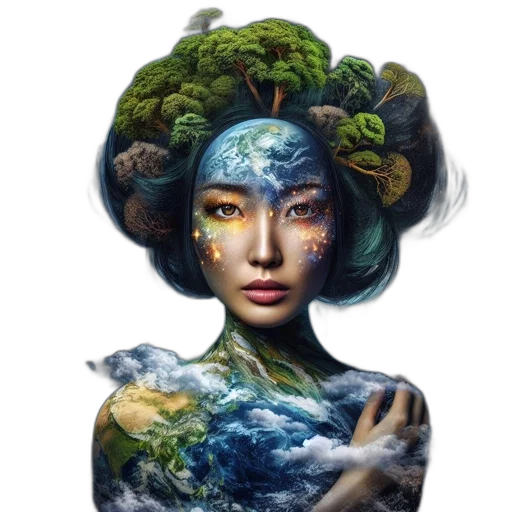 face, mask, crown, creature transparent PNG cut-out