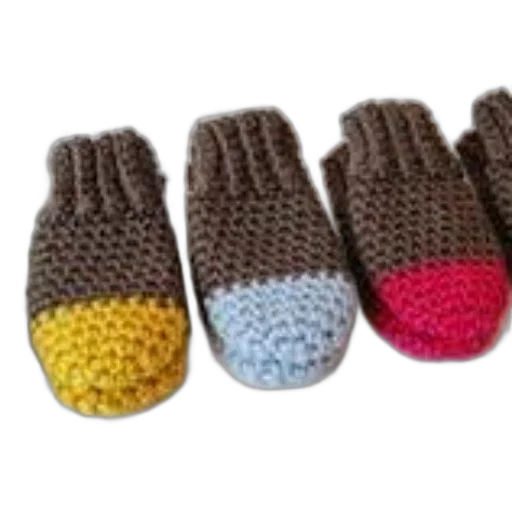 shoes, row, colorful, knitted transparent PNG cut-out