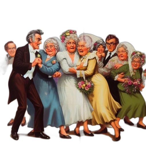 concept art, image, promoting, wedding transparent PNG cut-out