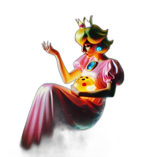 crown, dress, jewelry, staff transparent PNG cut-out