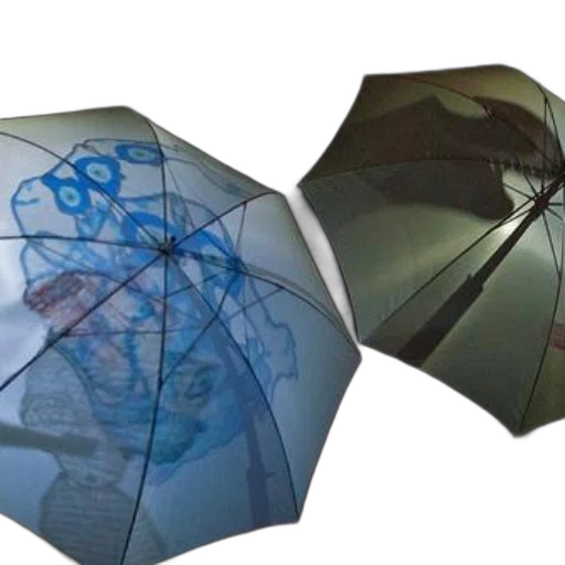 umbrella, 3d render, concept art, cyberpunk transparent PNG cut-out