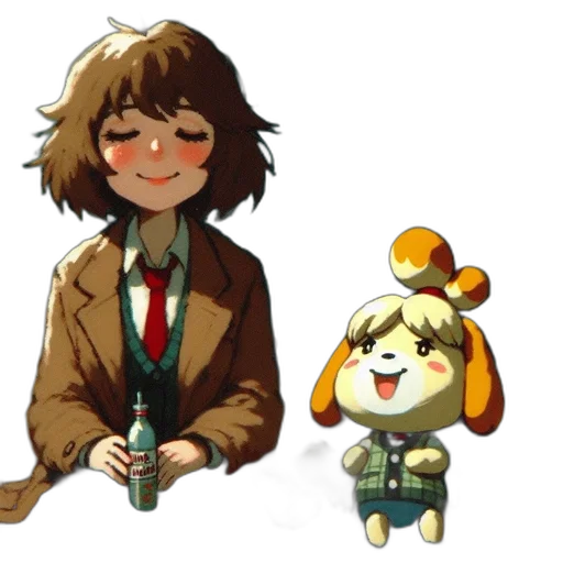 staff, weapon, animal, pixel art transparent PNG cut-out