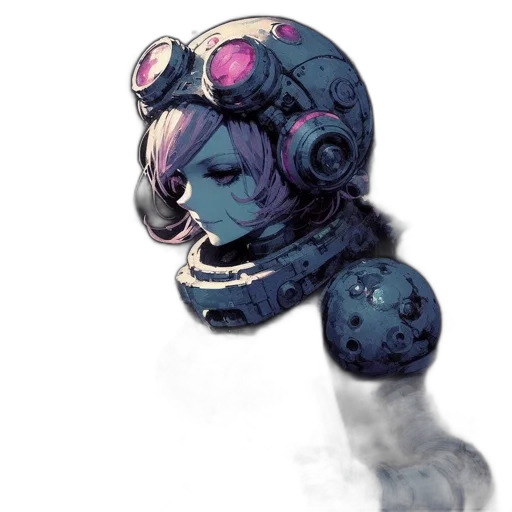 mask, robot, face, creature transparent PNG cut-out