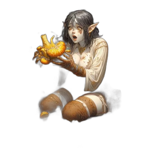 dragon, creature, weapon, staff transparent PNG cut-out