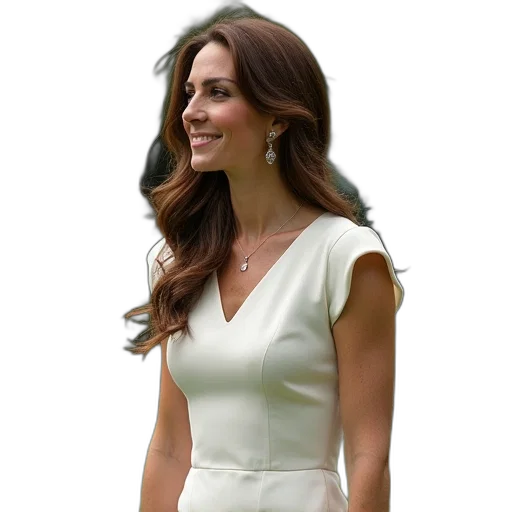 dress, crown, jewelry, staff transparent PNG cut-out