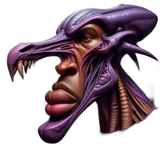 face, mask, dragon, creature transparent PNG cut-out